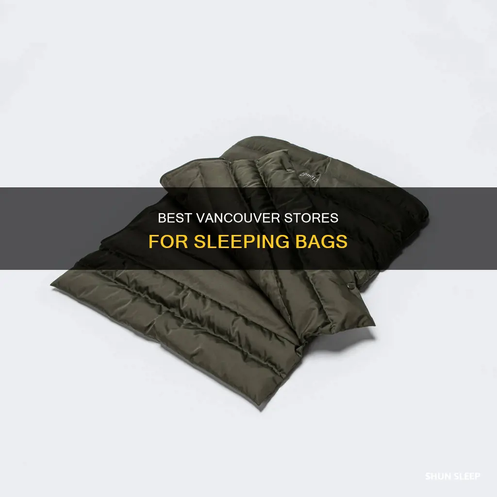 where to buy a sleeping bag in vancouver