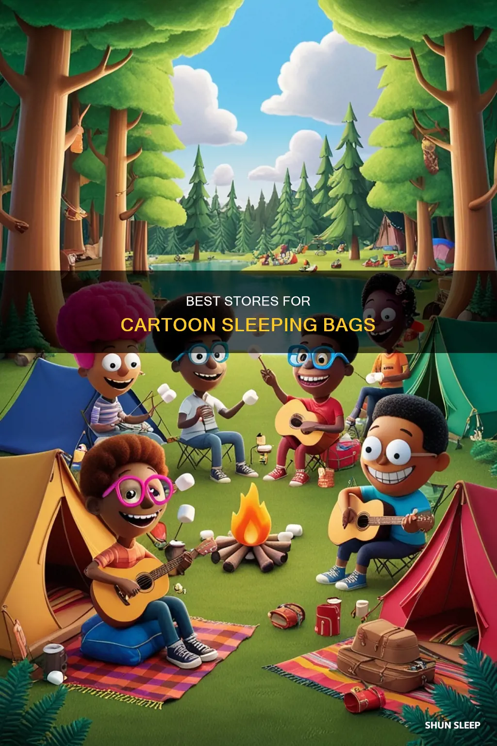 where to buy cartoon sleeping bag