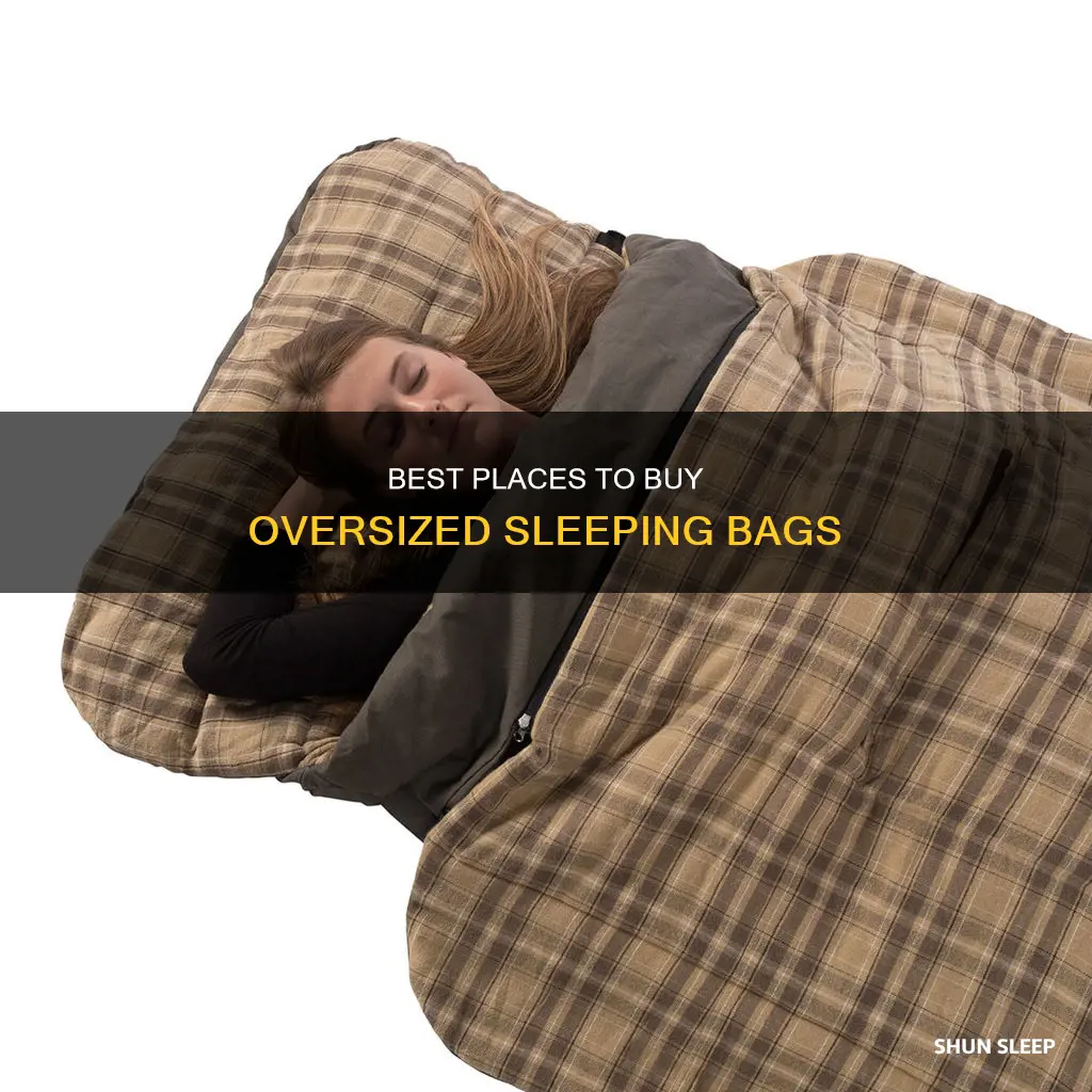 where to buy oversized sleeping bags