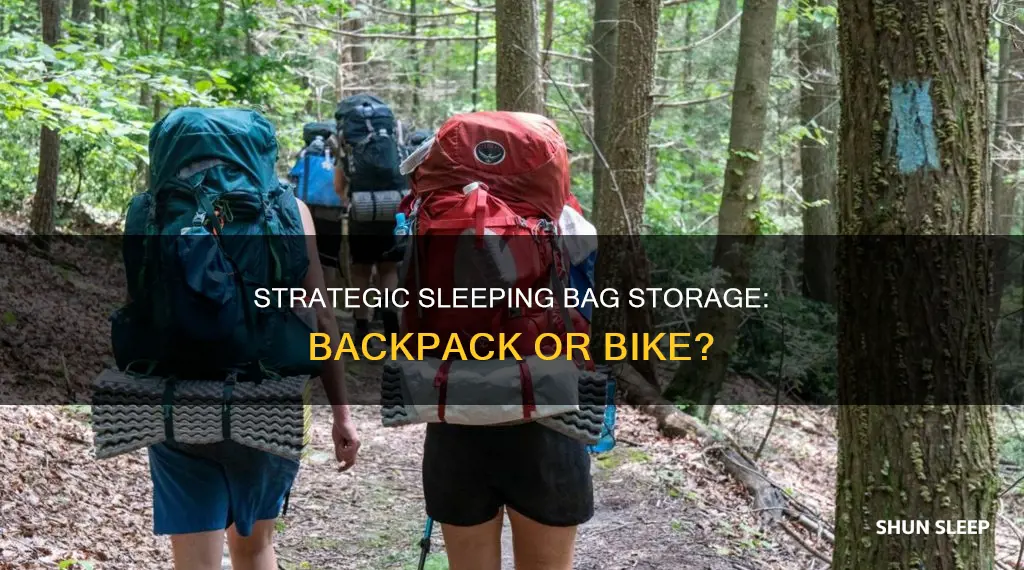where to carry sleeping bag