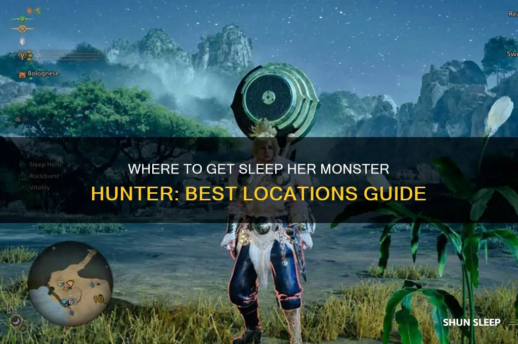 where to get sleep her monster hunter