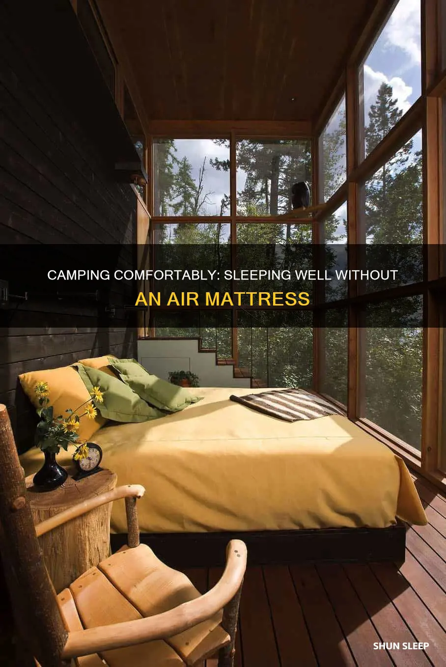 where to sleep without air mattress