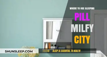 Using Sleeping Pills in Milfy City: Where and When?