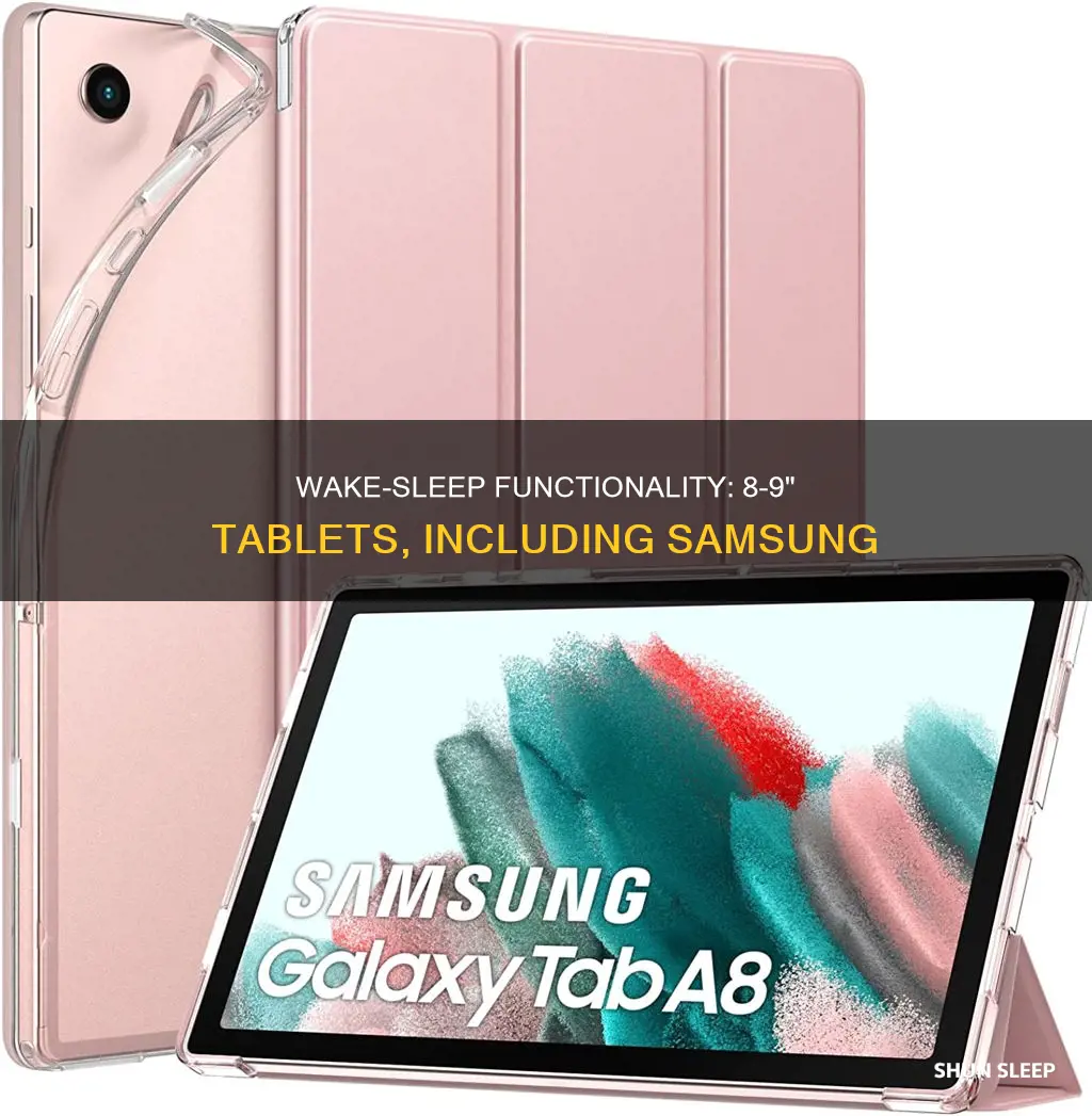 which 8 9 tablets have wake sleep function samsung