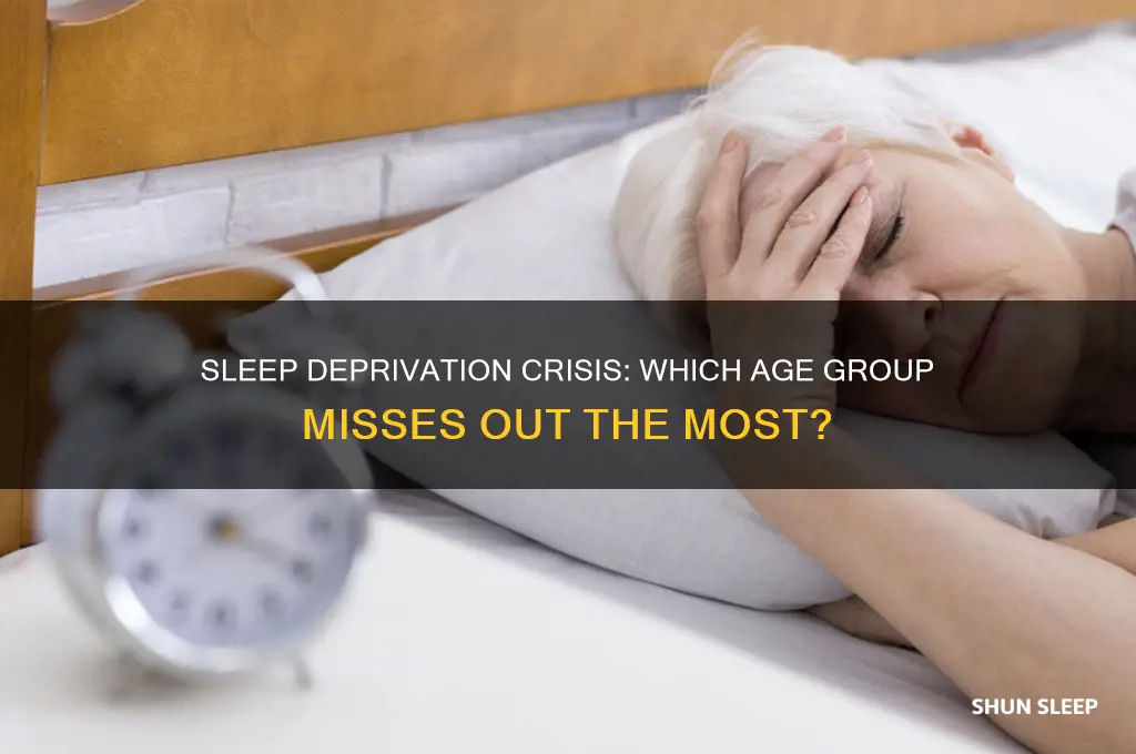 which age group does not get enough sleep