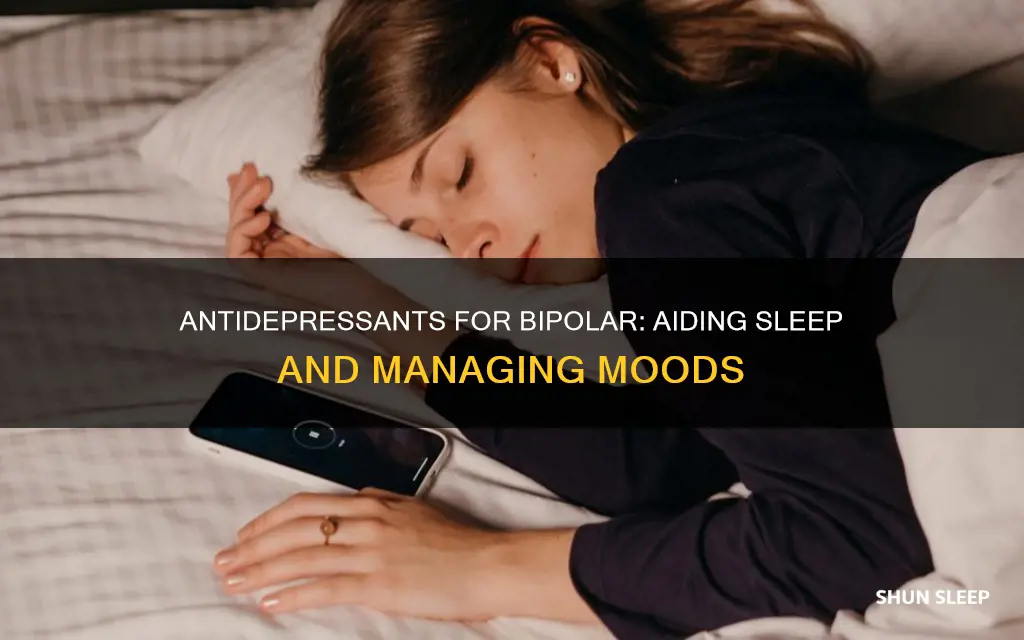 which antidepressants can be used for sleep for bipolar disease