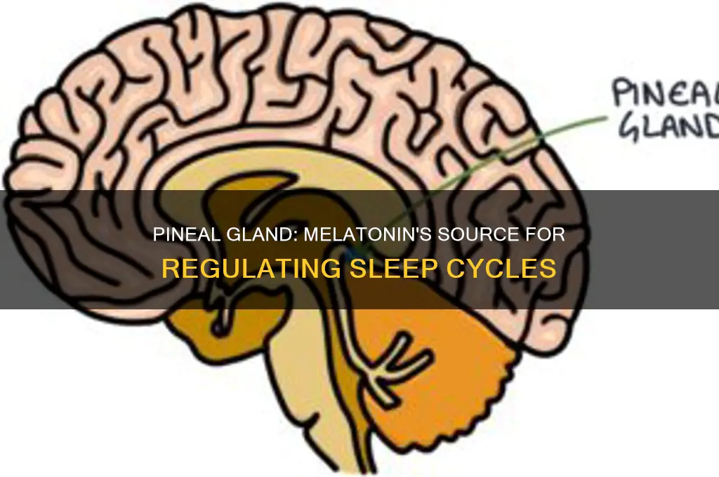 which brain structure secretes melatonin to help regulate sleep