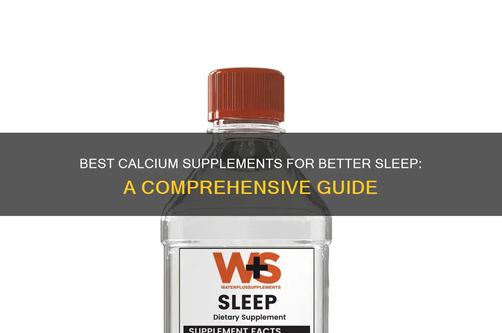 which calcium to help sleep