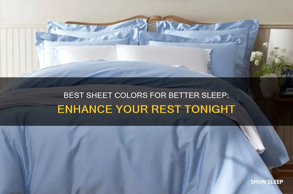which color sheets is best for helping sleep