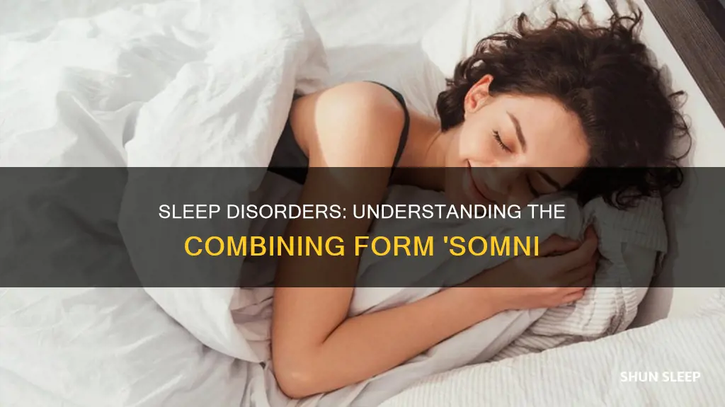 which combining form means sleep