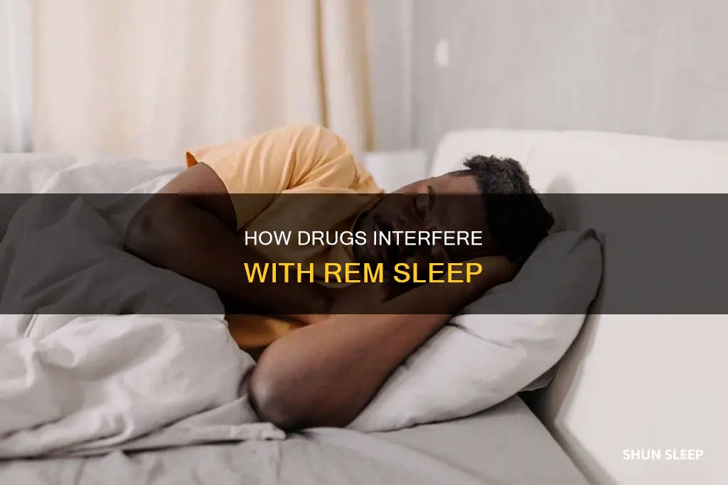 which drug has been shown to interfere with rem sleep