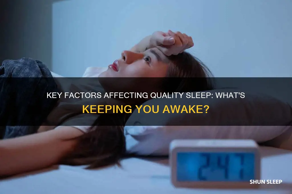 which factors could impact someone getting adequate quality sleep
