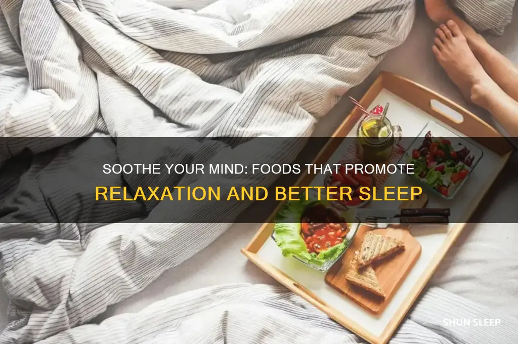 which foods help you to relax and sleep
