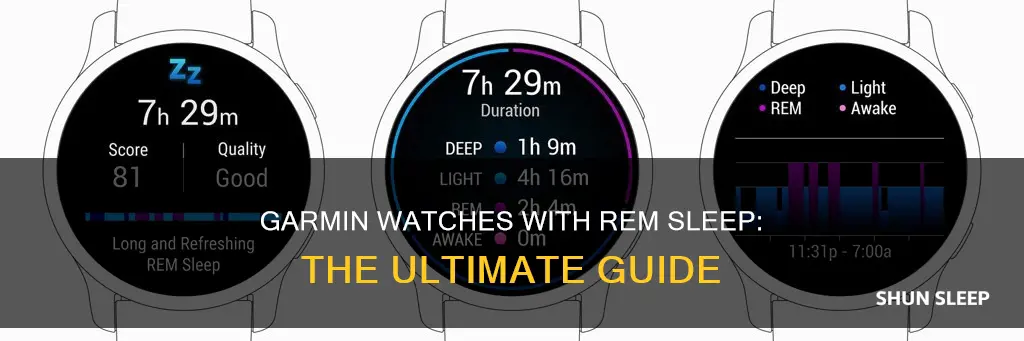 which garmin watches has rem sleep