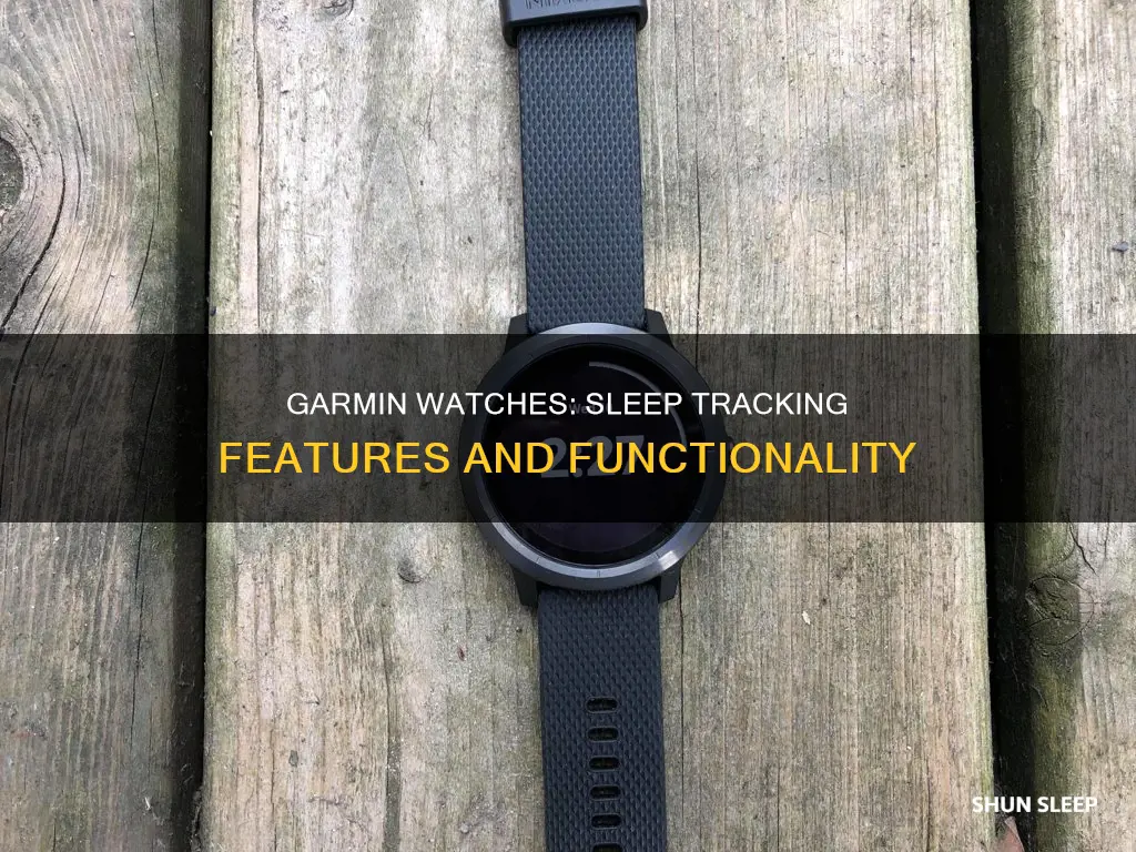 which garmin watches have sleep tracking
