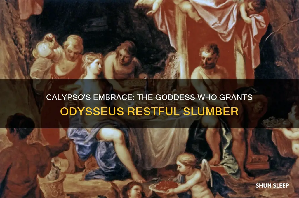 which goddess helps odysseus sleep