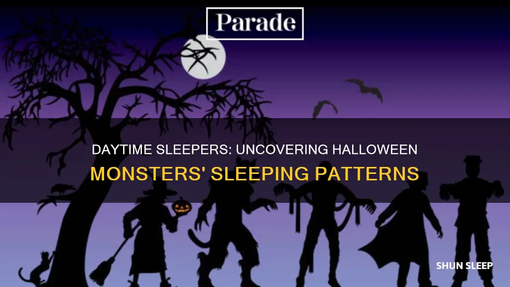 which halloween monster sleeps during the day