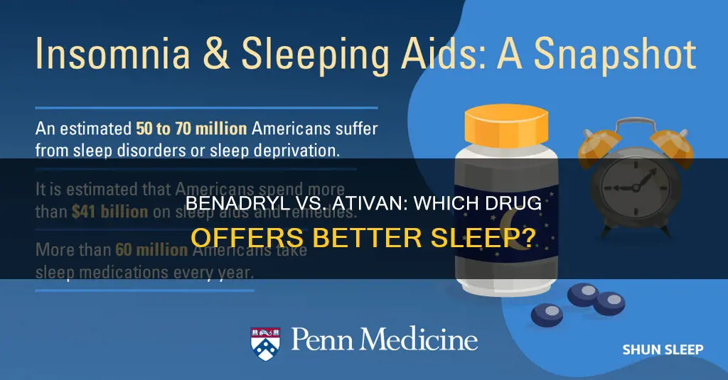 which is better for sleep ativan or benadryl