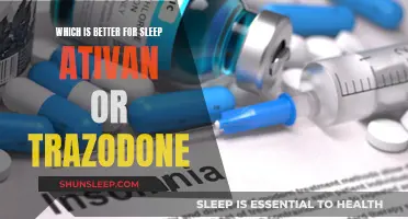 Ativan vs. Trazodone: Which Drug Helps You Sleep Better?