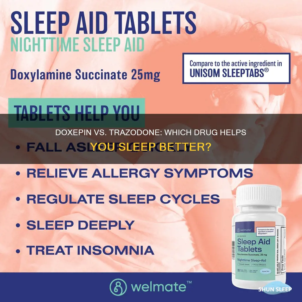 which is better for sleep doxepin or trazodone