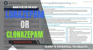 Lorazepam vs. Clonazepam: Which Offers Better Sleep?