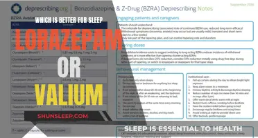 Lorazepam vs. Valium: Which Drug Helps You Sleep Better?