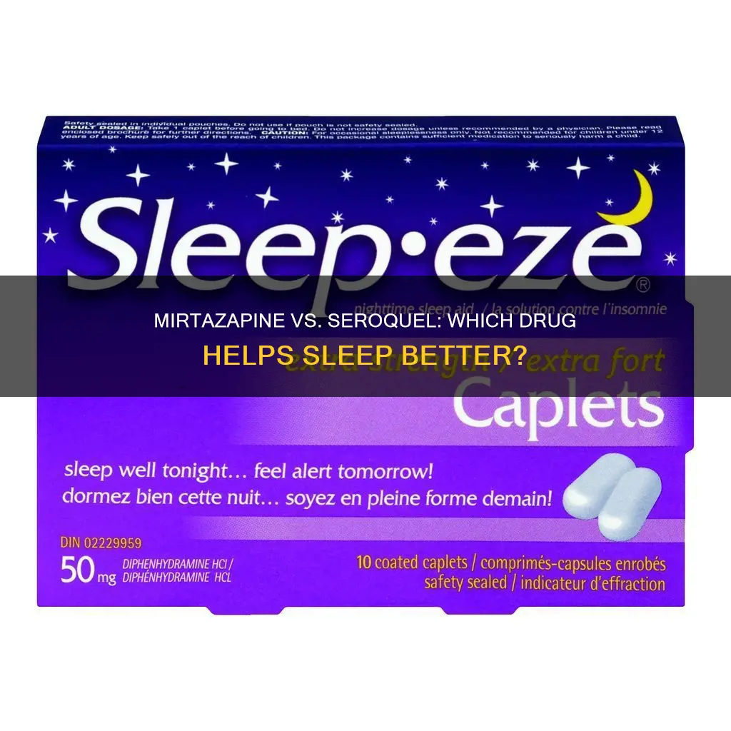 which is better for sleep mirtazapine or seroquel