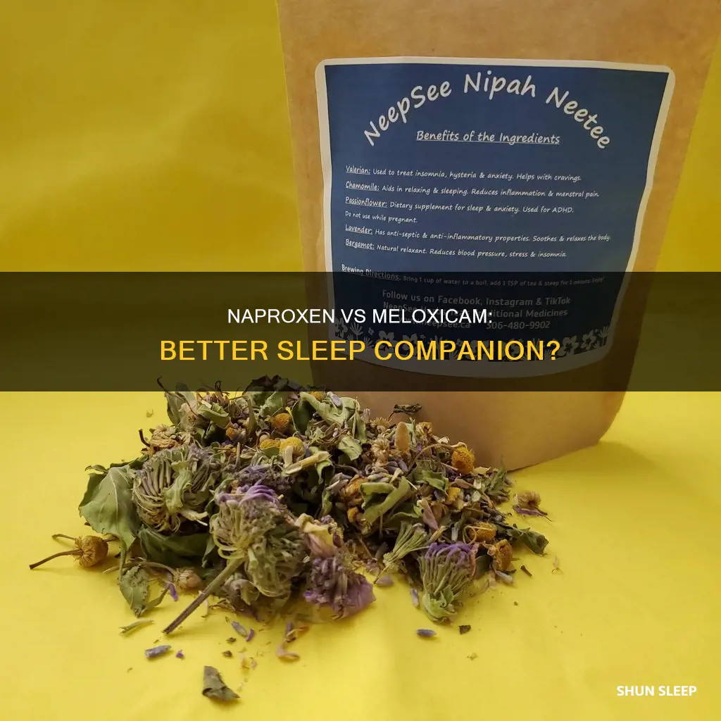 which is better for sleep naproxen or meloxicam