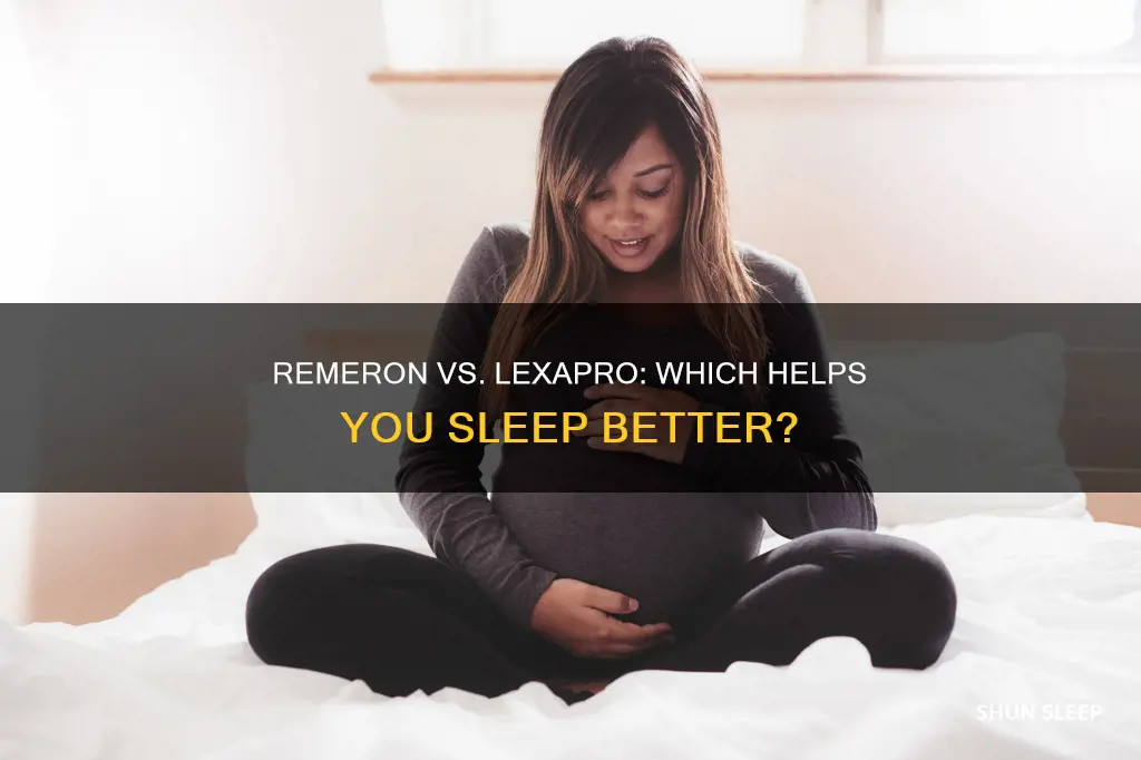 which is better for sleep remeron or lexapro