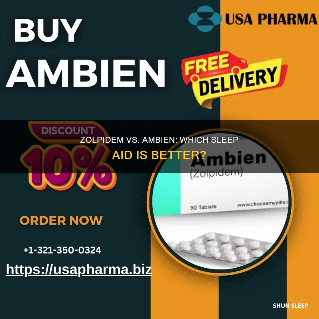 which is better to take for sleeping zoilpidem or ambien