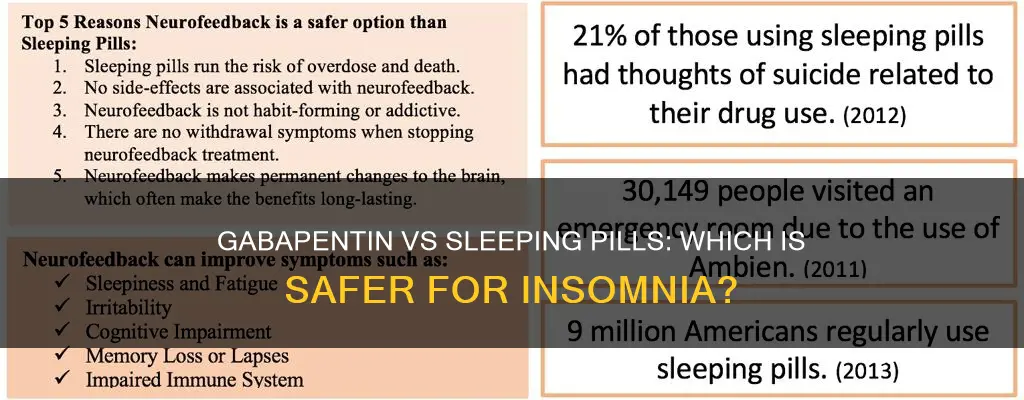 which is safer for insomnia gabapentin or sleeping pills