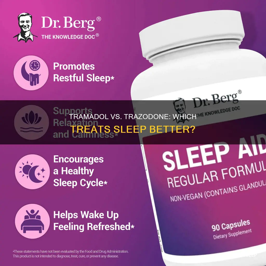 which is used for sleep trazadone or tramadol
