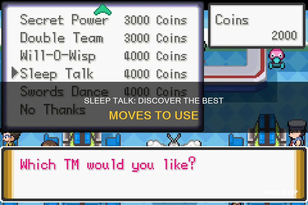 which move does sleep talk use