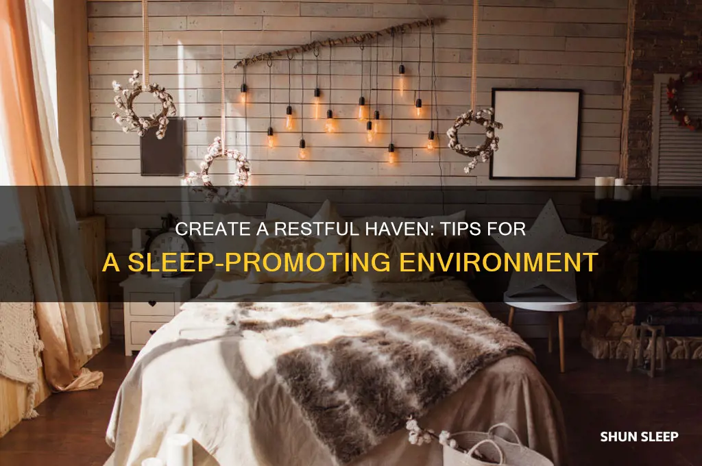 which of the following actions helps maintain a sleep-promoting environment