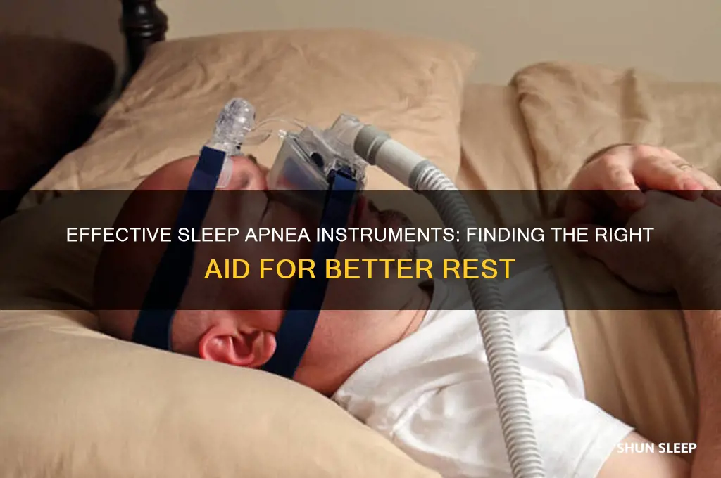 which of these instruments helps with sleep apnea