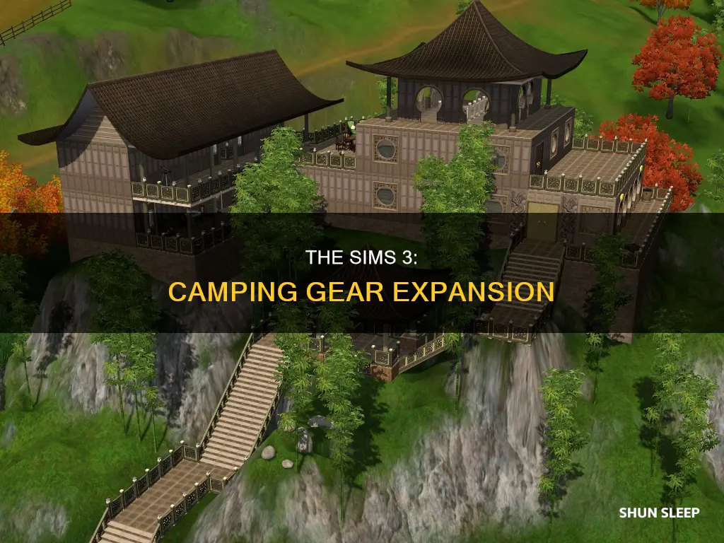 which sim 3 expansion has the tent and sleeping bag