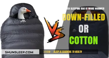 Down-filled Sleeping Bags: Warmer than Cotton?