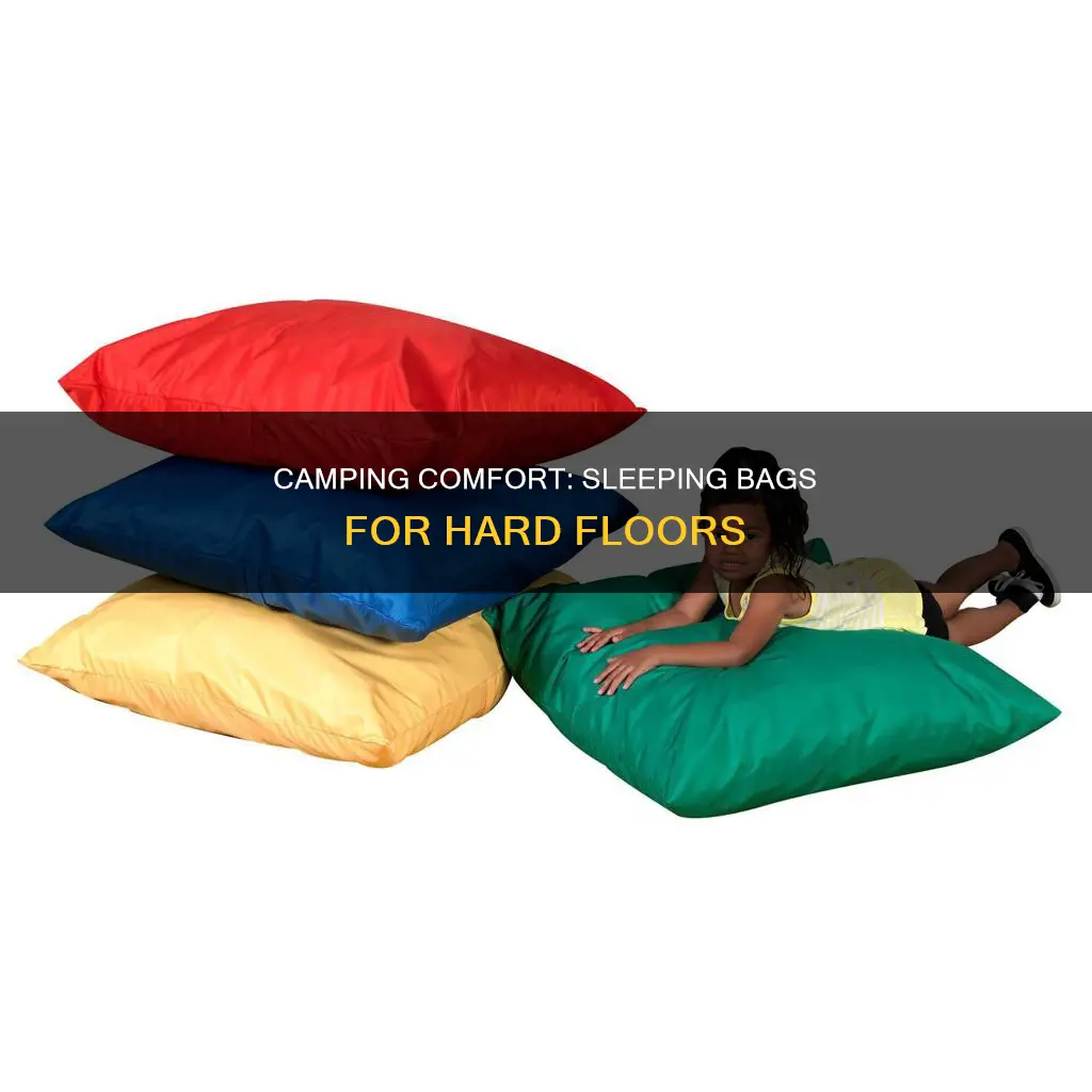 which sleeping bags have cushioned bottoms for hard flor