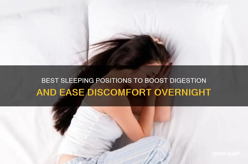 which sleeping position helps with digestion