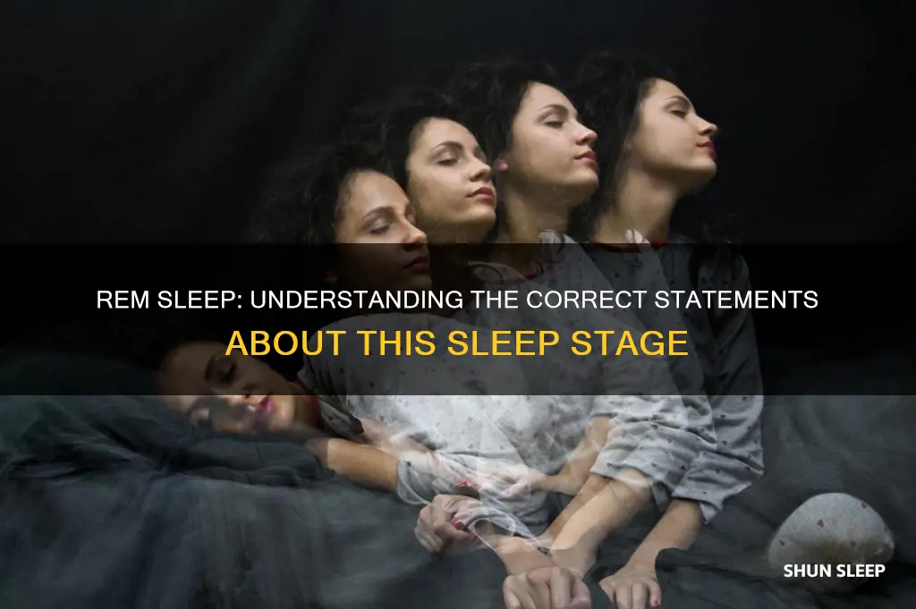 which statement about rem sleep is incorrect