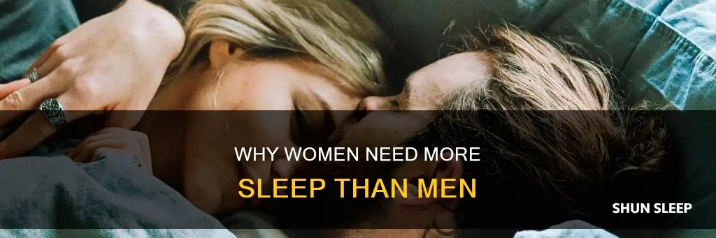 who do women need more sleep than men
