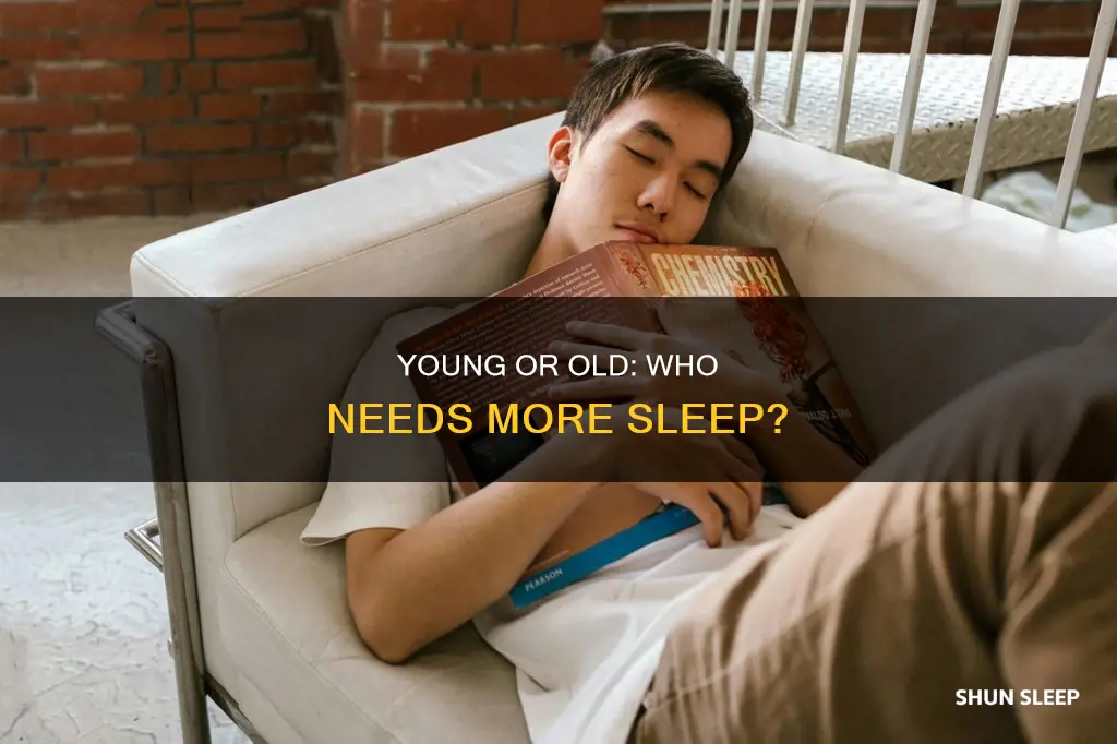 who needs more sleep older or younger