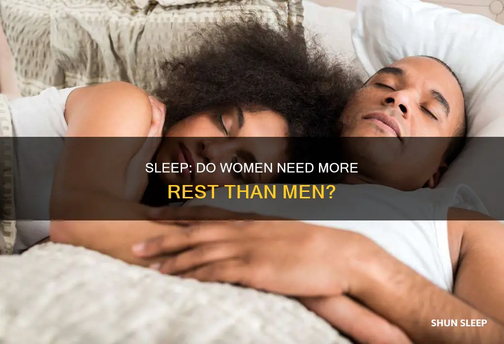 who needs more sleep women or men