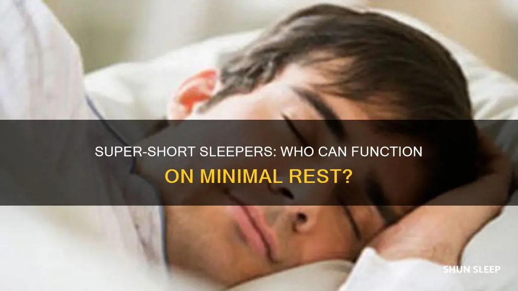 who needs the least amount of sleep