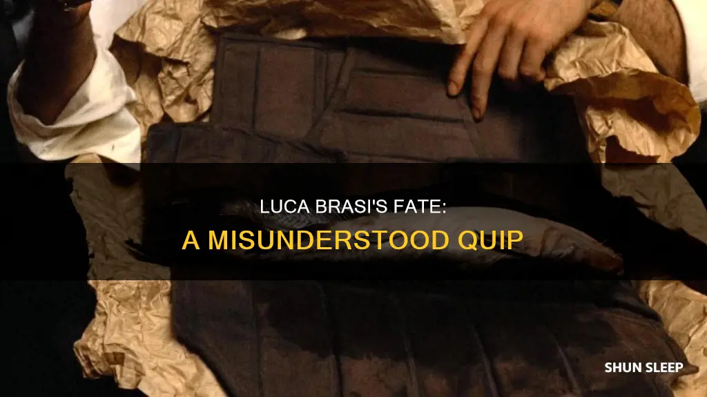 who said it means luca brasi sleeps with the fishes