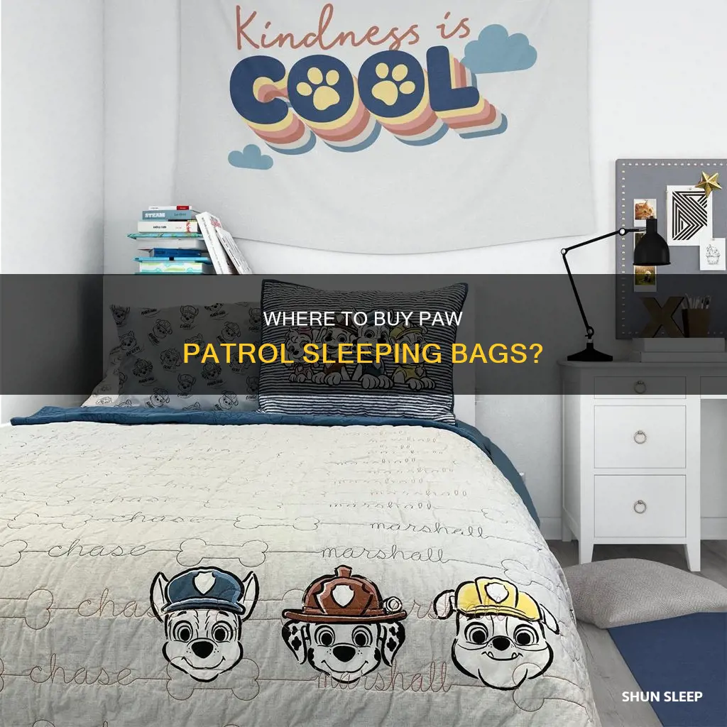 who sells paw patrol sleeping bags