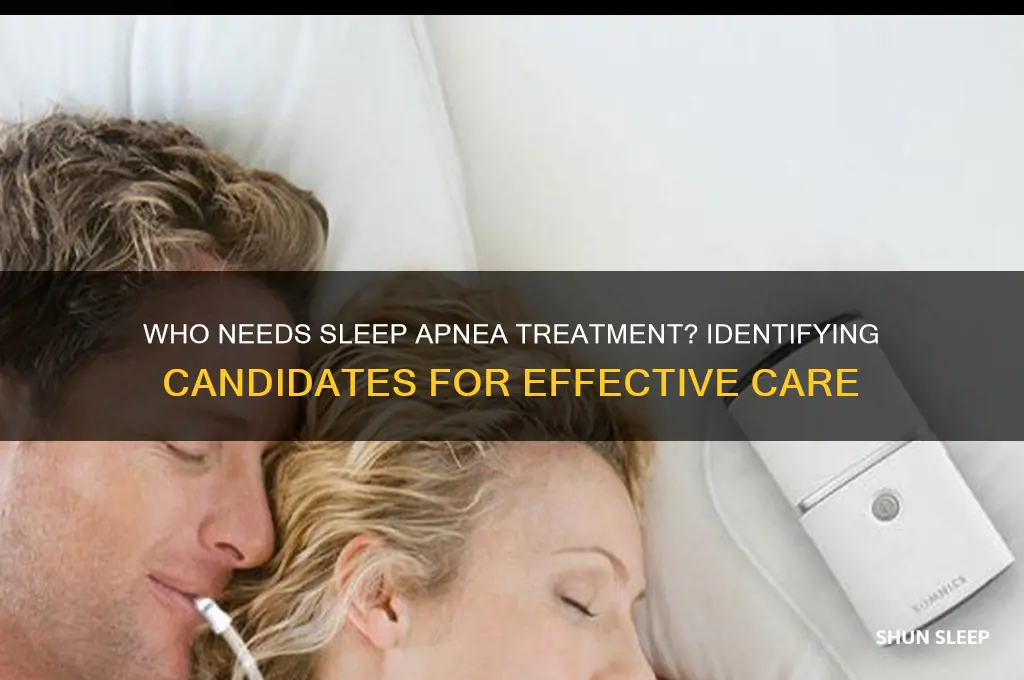 who should get treatment for sleep apnea