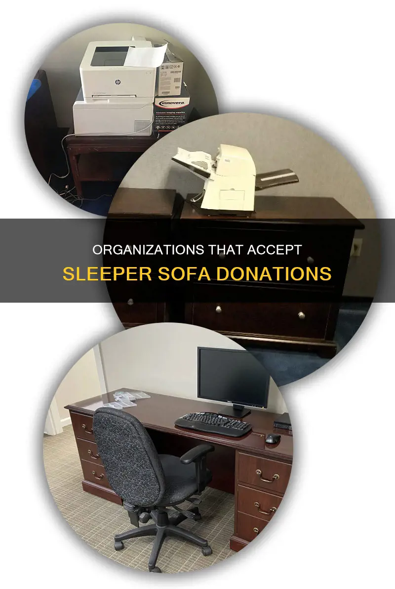 who takes sleeper sofa donations