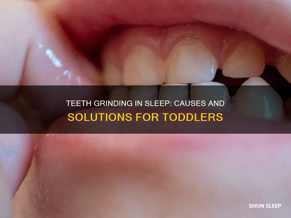 why 4 year old grinding teeth while sleeping