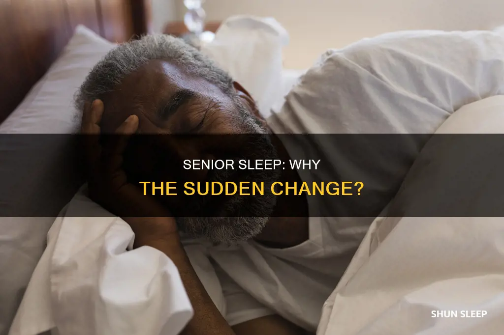 why a 66 year old male starts sleeping alot